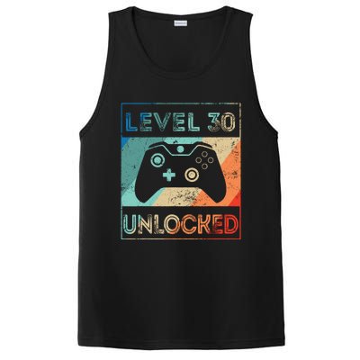 Level 30 Unlocked Shirt Bithday Gamer 30th Birthday Gifts PosiCharge Competitor Tank