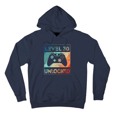 Level 30 Unlocked Shirt Bithday Gamer 30th Birthday Gifts Hoodie