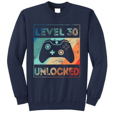 Level 30 Unlocked Shirt Bithday Gamer 30th Birthday Gifts Sweatshirt