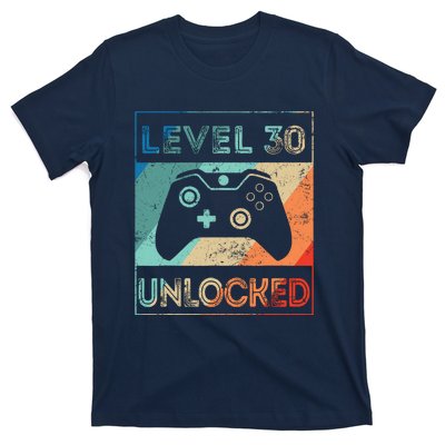 Level 30 Unlocked Shirt Bithday Gamer 30th Birthday Gifts T-Shirt