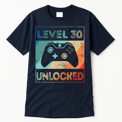 Level 30 Unlocked Shirt Bithday Gamer 30th Birthday Gifts Tall T-Shirt