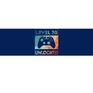 Level 30 Unlocked Shirt Bithday Gamer 30th Birthday Gifts Bumper Sticker