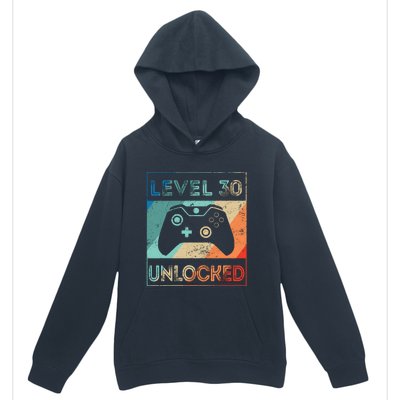 Level 30 Unlocked Shirt Bithday Gamer 30th Birthday Gifts Urban Pullover Hoodie