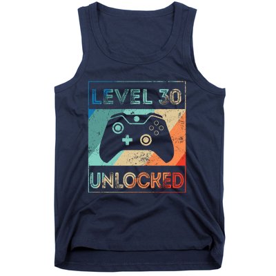 Level 30 Unlocked Shirt Bithday Gamer 30th Birthday Gifts Tank Top