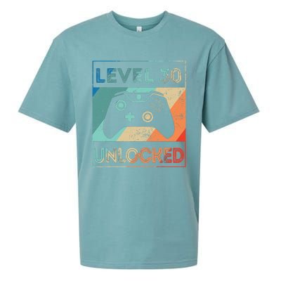 Level 30 Unlocked Shirt Bithday Gamer 30th Birthday Gifts Sueded Cloud Jersey T-Shirt