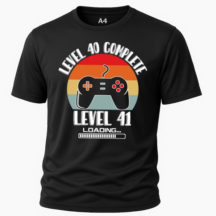 Level 40 Complete Level 41 Loading Vintage Birthday Video Game Performance Shirt