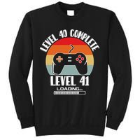Level 40 Complete Level 41 Loading Vintage Birthday Video Game Sweatshirt