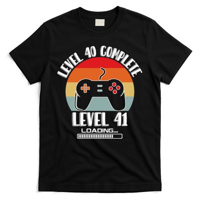 Level 40 Complete Level 41 Loading Vintage Birthday Video Game T-Shirt