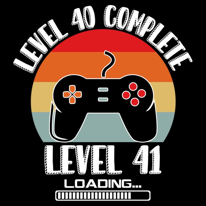 Level 40 Complete Level 41 Loading Vintage Birthday Video Game Backpack