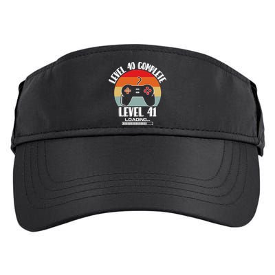 Level 40 Complete Level 41 Loading Vintage Birthday Video Game Adult Drive Performance Visor