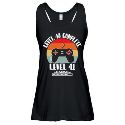 Level 40 Complete Level 41 Loading Vintage Birthday Video Game Ladies Essential Flowy Tank