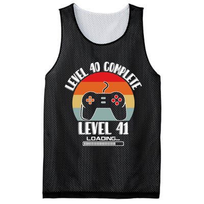 Level 40 Complete Level 41 Loading Vintage Birthday Video Game Mesh Reversible Basketball Jersey Tank