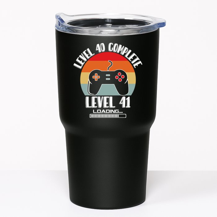 Level 40 Complete Level 41 Loading Vintage Birthday Video Game Tumbler