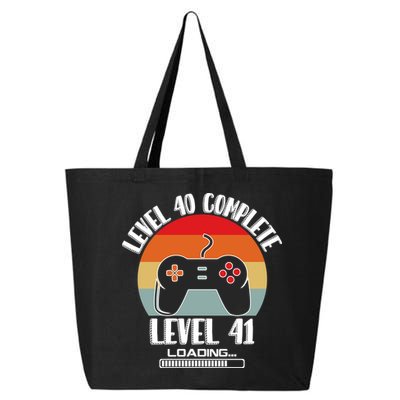 Level 40 Complete Level 41 Loading Vintage Birthday Video Game 25L Jumbo Tote