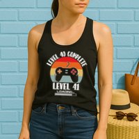 Level 40 Complete Level 41 Loading Vintage Birthday Video Game Womens Tank Top