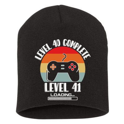 Level 40 Complete Level 41 Loading Vintage Birthday Video Game Short Acrylic Beanie