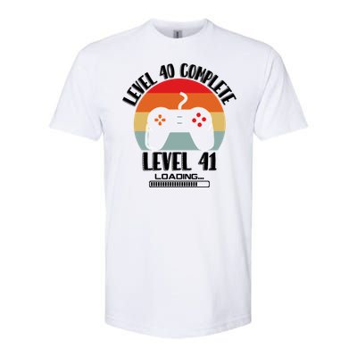 Level 40 Complete Level 41 Loading Vintage Birthday Video Game Softstyle CVC T-Shirt