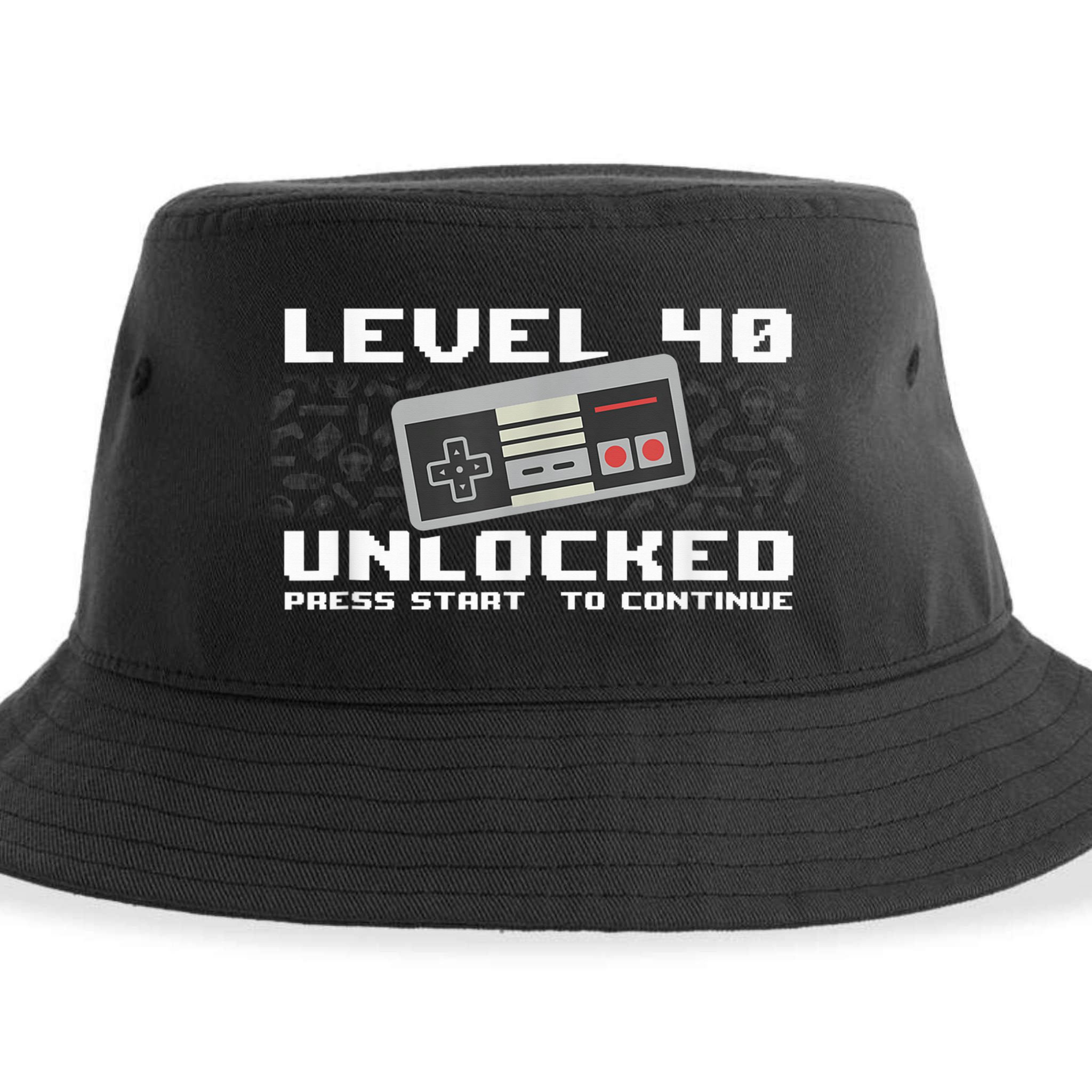 Level 40 Complete 1981 Gamer 40th Birthday Sustainable Bucket Hat