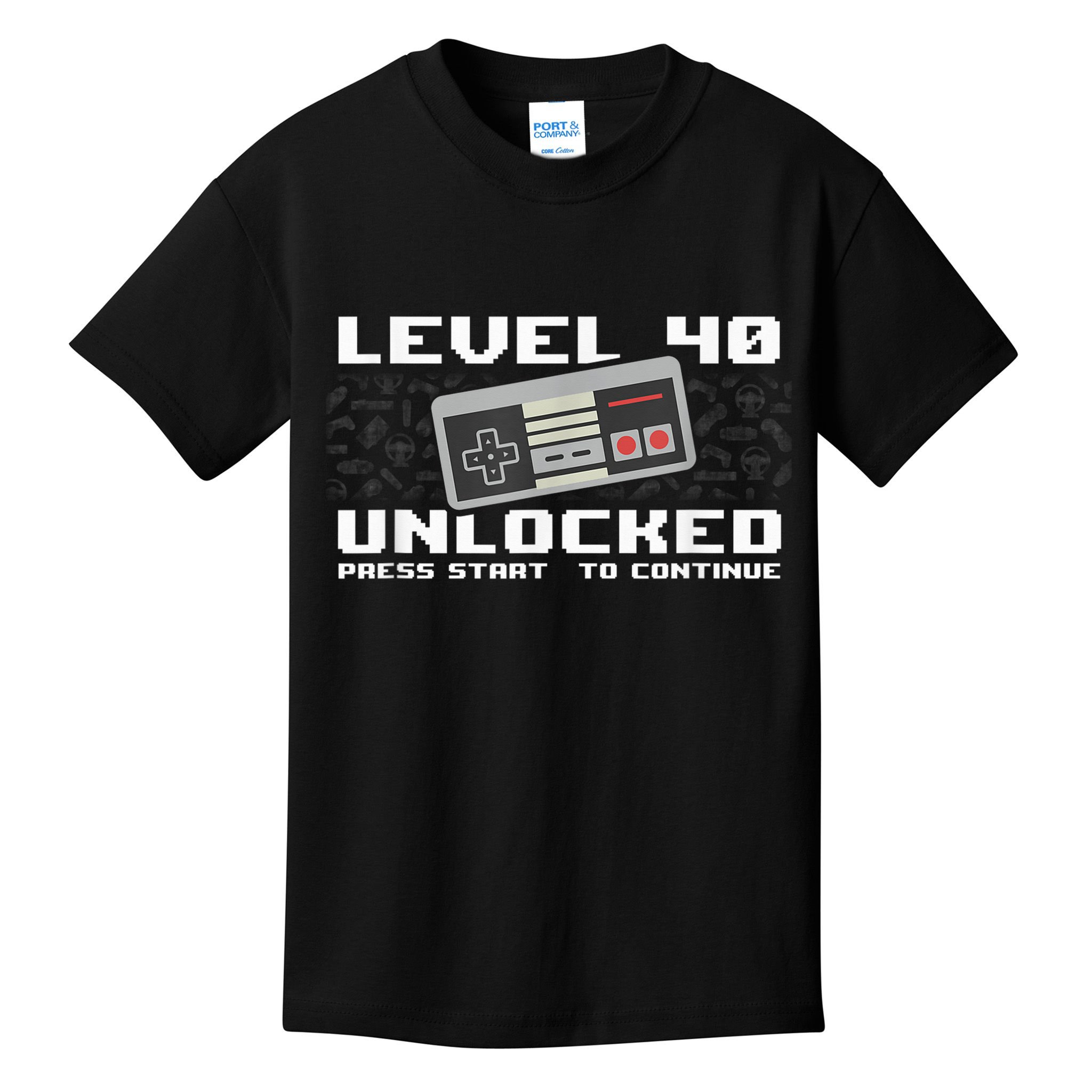 Level 40 Complete 1981 Gamer 40th Birthday Kids T-Shirt