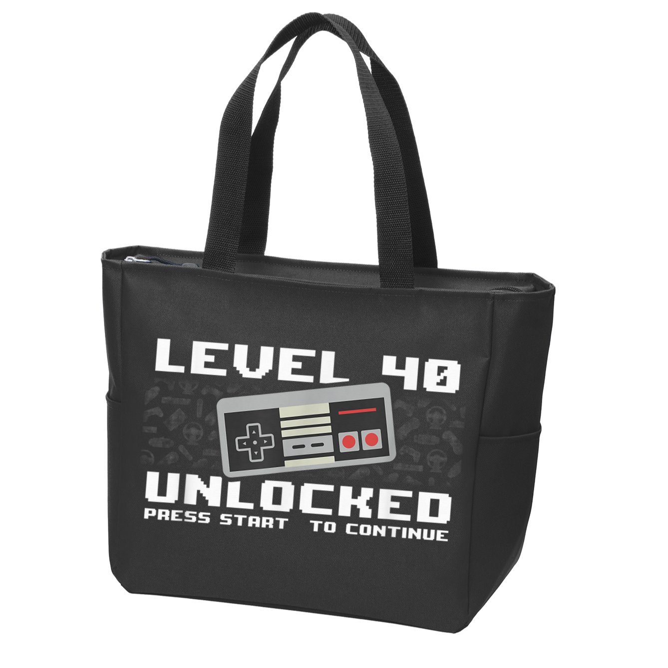 Level 40 Complete 1981 Gamer 40th Birthday Zip Tote Bag