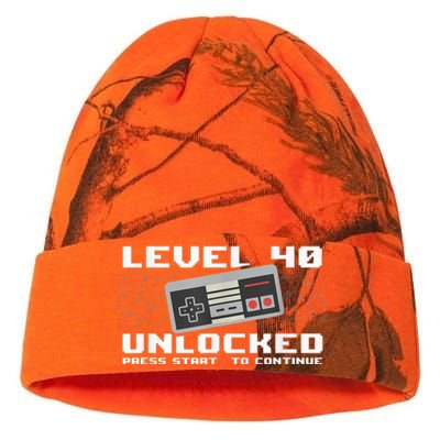 Level 40 Complete 1981 Gamer 40th Birthday Kati Licensed 12" Camo Beanie