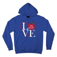 Love 4Th Grade Teacher Gift Hoodie