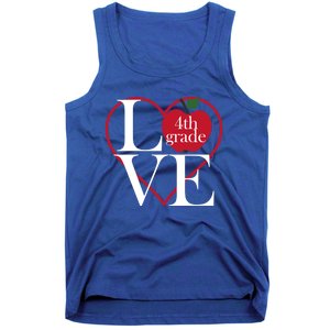 Love 4Th Grade Teacher Gift Tank Top