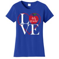 Love 4Th Grade Teacher Gift Women's T-Shirt