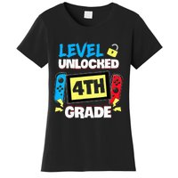 Level 4th Grade Unlocked Back To School First Day Women's T-Shirt