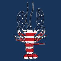 Lobster 4th Of July American Flag Sea Ocean Lover Patriotic 7 Panel Mesh Trucker Snapback Hat