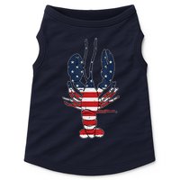 Lobster 4th Of July American Flag Sea Ocean Lover Patriotic Doggie Tank
