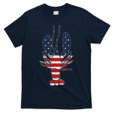 Lobster 4th Of July American Flag Sea Ocean Lover Patriotic T-Shirt