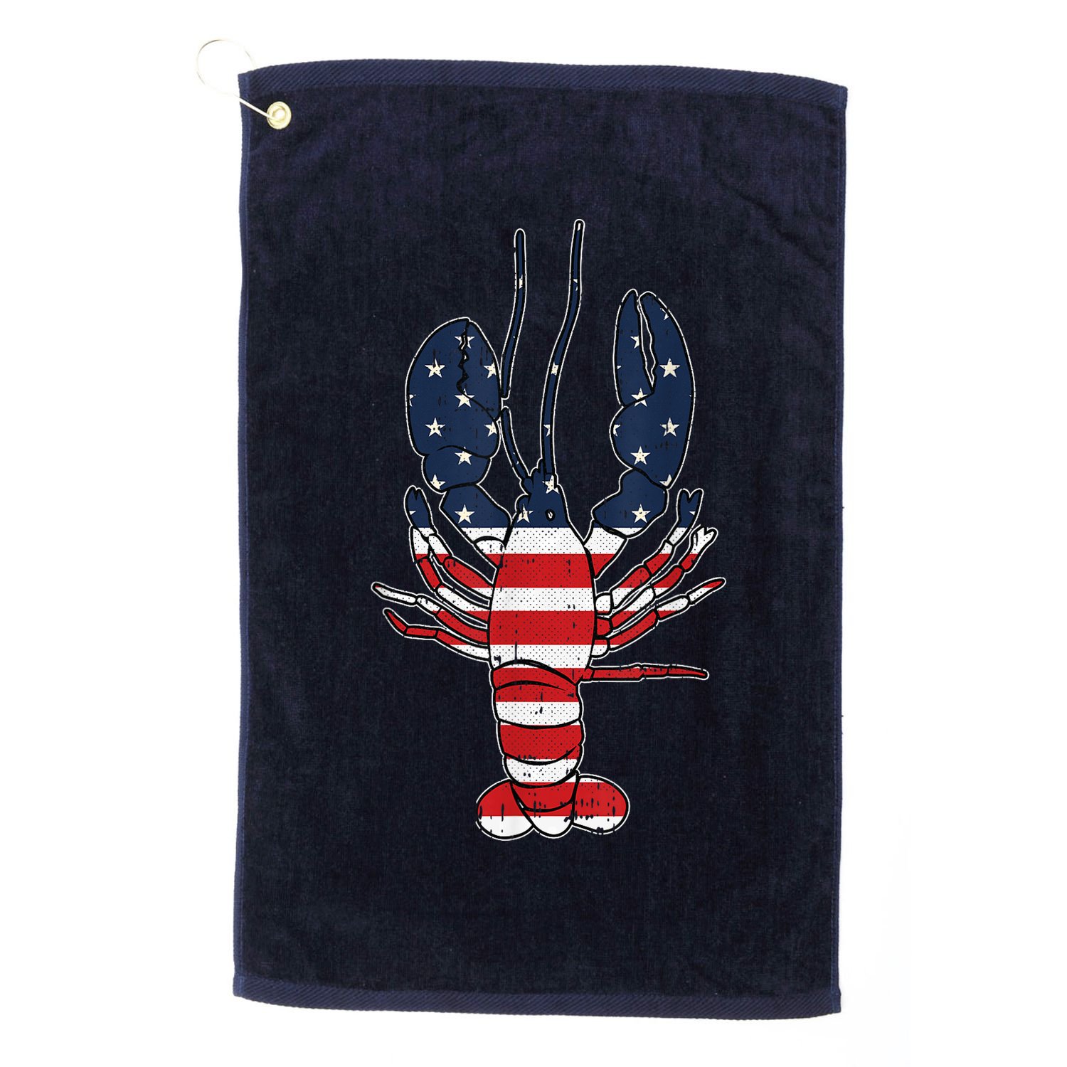 Lobster 4th Of July American Flag Sea Ocean Lover Patriotic Golf Towel