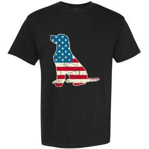 Labrador 4th Of July Dog Lover Gifts American Flag Garment-Dyed Heavyweight T-Shirt