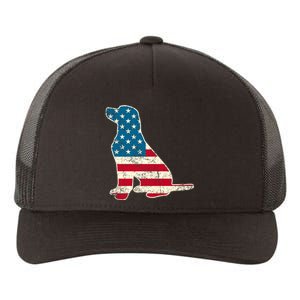 Labrador 4th Of July Dog Lover Gifts American Flag Yupoong Adult 5-Panel Trucker Hat