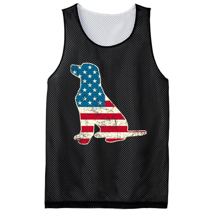 Labrador 4th Of July Dog Lover Gifts American Flag Mesh Reversible Basketball Jersey Tank