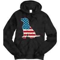 Labrador 4th Of July Dog Lover Gifts American Flag Tie Dye Hoodie