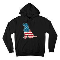 Labrador 4th Of July Dog Lover Gifts American Flag Tall Hoodie