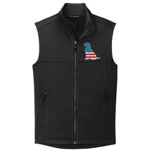 Labrador 4th Of July Dog Lover Gifts American Flag Collective Smooth Fleece Vest