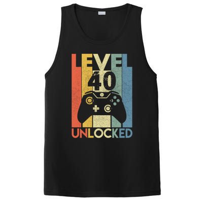 Level 40 Unlocked Awesome Video Game 40 Birthday Gift PosiCharge Competitor Tank