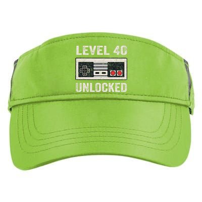 Level 40 Unlocked Video Gamer 40th Birthday Gifts Adult Drive Performance Visor