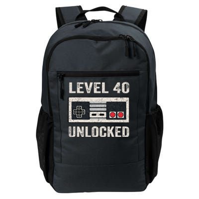 Level 40 Unlocked Video Gamer 40th Birthday Gifts Daily Commute Backpack