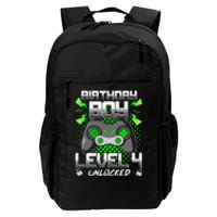 Level 4 Unlocked Gamer 4th Birthday Gift Video Game Lovers Daily Commute Backpack