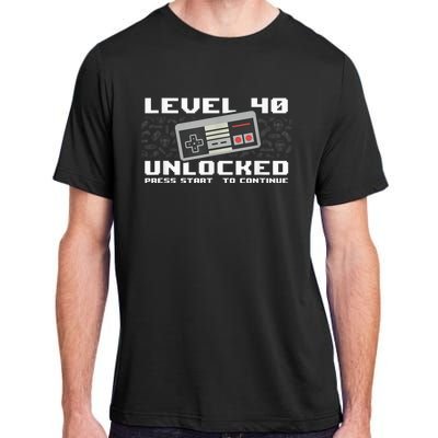 Level 40 Unlocked 1983 - 40 Years Old Gamer 40th Birthday Adult ChromaSoft Performance T-Shirt