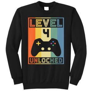 Level 4 Unlocked Video Gamer 14th Birthday Gaming Gift Sweatshirt