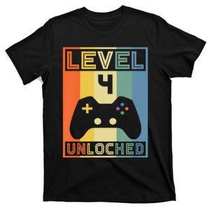 Level 4 Unlocked Video Gamer 14th Birthday Gaming Gift T-Shirt