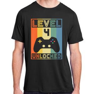 Level 4 Unlocked Video Gamer 14th Birthday Gaming Gift Adult ChromaSoft Performance T-Shirt