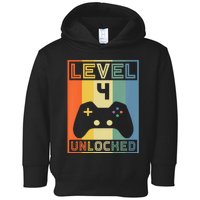 Level 4 Unlocked Video Gamer 14th Birthday Gaming Gift Toddler Hoodie