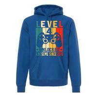 Level 4 Unlocked Awesome Since 2019 4th Birthday Gamer Gift Premium Hoodie