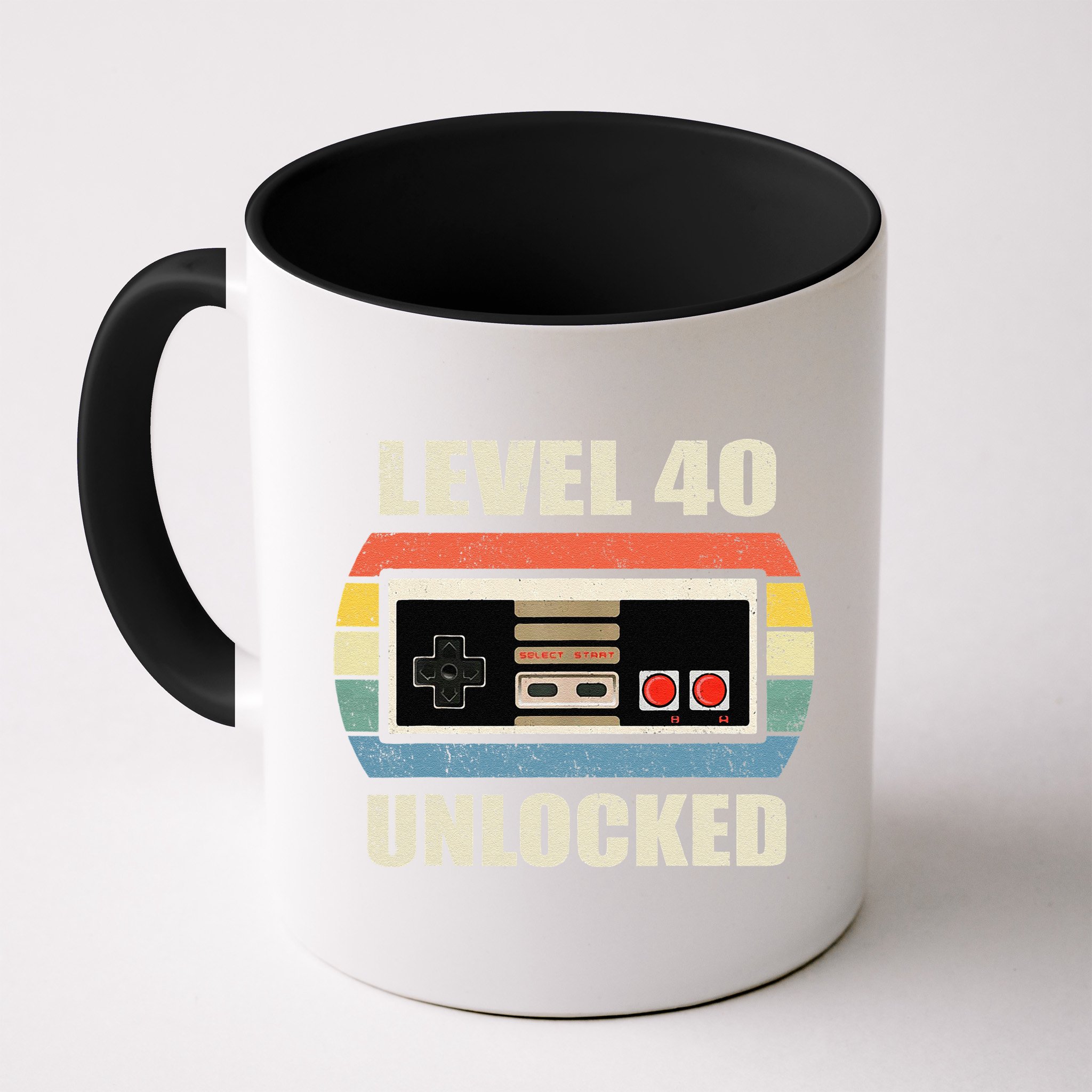 Level 40 Unlocked Video Gamer 40th Birthday Gifts Tea Mug